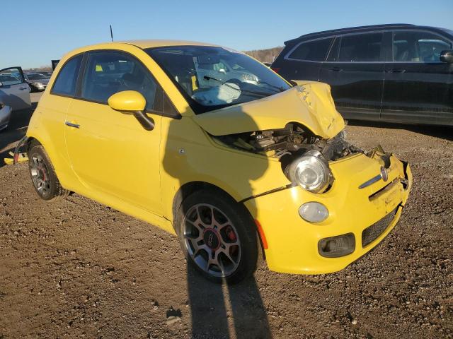 3C3CFFBR0CT311773 - 2012 FIAT 500 SPORT YELLOW photo 4