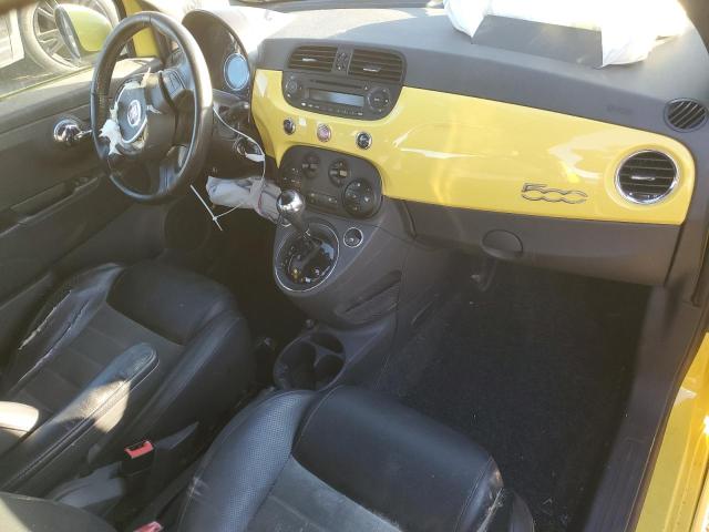 3C3CFFBR0CT311773 - 2012 FIAT 500 SPORT YELLOW photo 8