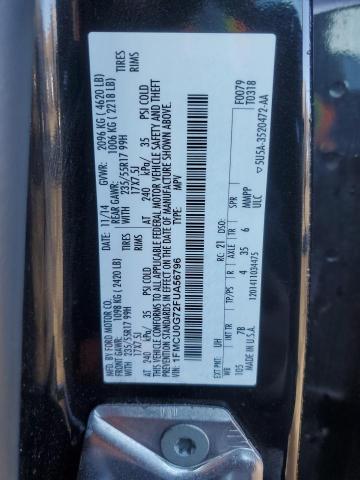 1FMCU0G72FUA56796 - 2015 FORD ESCAPE SE BLACK photo 14