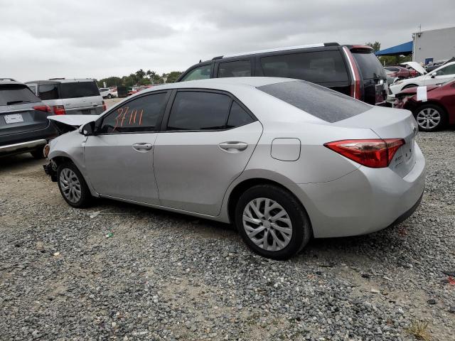 2T1BURHE1KC190207 - 2019 TOYOTA COROLLA L GRAY photo 2