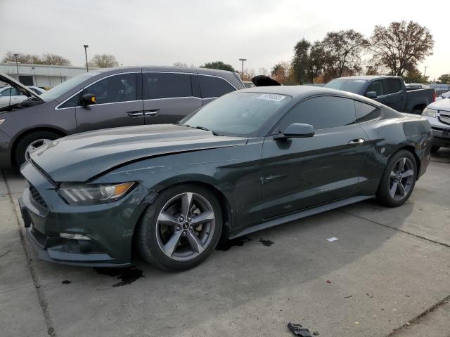 1FA6P8AMXF5323138 - 2015 FORD MUSTANG GREEN photo 1