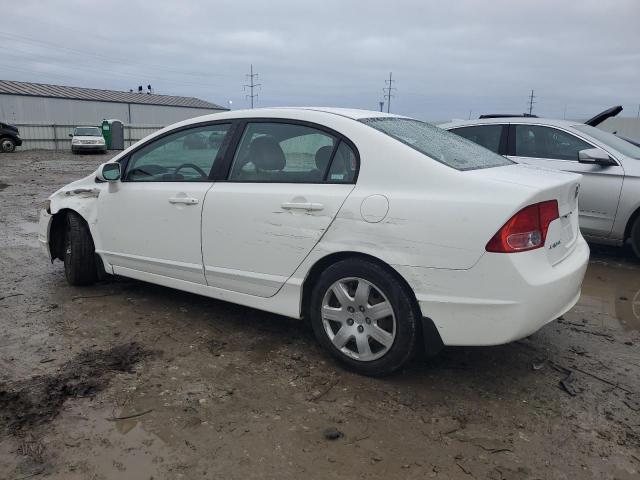 1HGFA16568L119280 - 2008 HONDA CIVIC LX WHITE photo 2