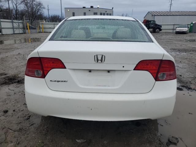 1HGFA16568L119280 - 2008 HONDA CIVIC LX WHITE photo 6