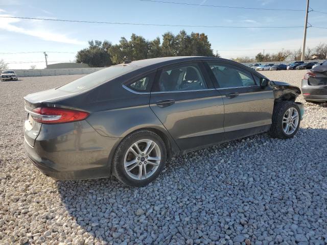 3FA6P0HD3JR176433 - 2018 FORD FUSION SE GRAY photo 3