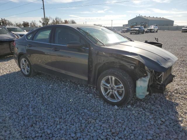 3FA6P0HD3JR176433 - 2018 FORD FUSION SE GRAY photo 4