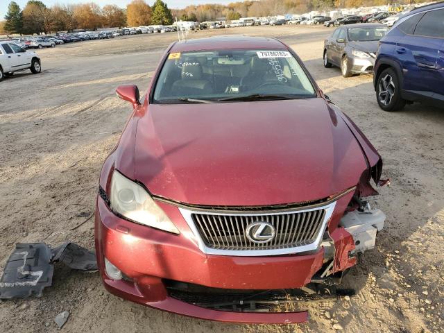 JTHCK262095028990 - 2009 LEXUS IS 250 RED photo 5