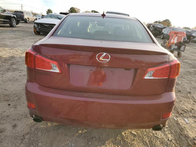 JTHCK262095028990 - 2009 LEXUS IS 250 RED photo 6