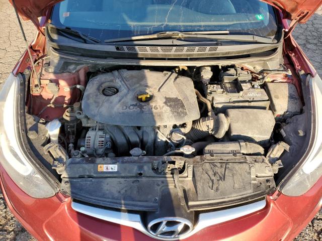 5NPDH4AEXFH550362 - 2015 HYUNDAI ELANTRA SE RED photo 11