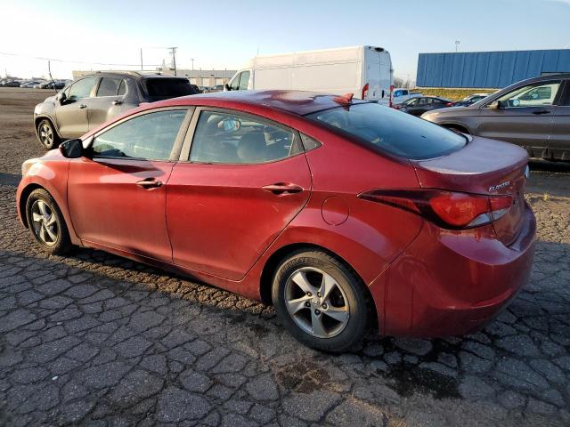 5NPDH4AEXFH550362 - 2015 HYUNDAI ELANTRA SE RED photo 2