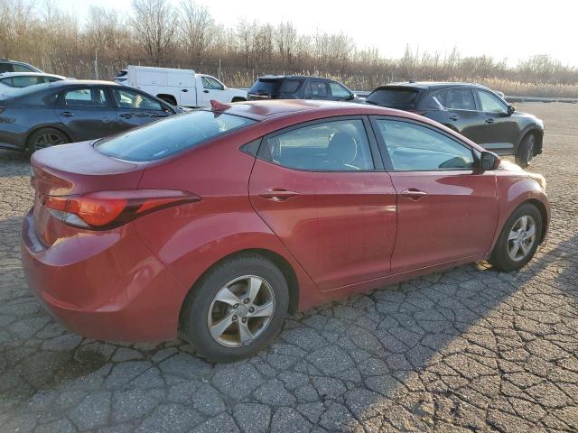 5NPDH4AEXFH550362 - 2015 HYUNDAI ELANTRA SE RED photo 3