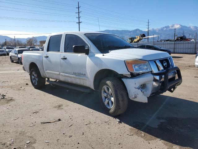 1N6AA0EJ1CN308642 - 2012 NISSAN TITAN S WHITE photo 4