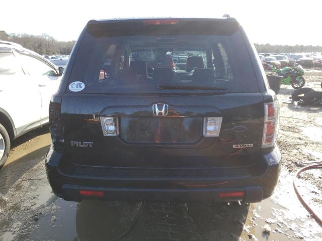 5FNYF18398B008035 - 2008 HONDA PILOT SE BLACK photo 6