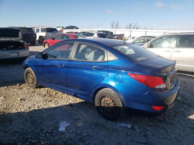 KMHCT4AE1FU922845 - 2015 HYUNDAI ACCENT GLS BLUE photo 2