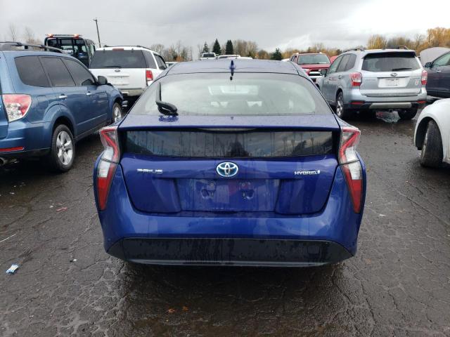 JTDKBRFU1G3527068 - 2016 TOYOTA PRIUS BLUE photo 6