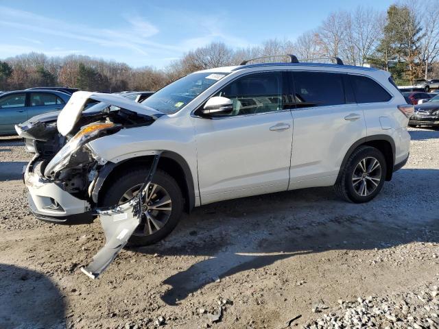 5TDJKRFH2GS314983 - 2016 TOYOTA HIGHLANDER XLE WHITE photo 1