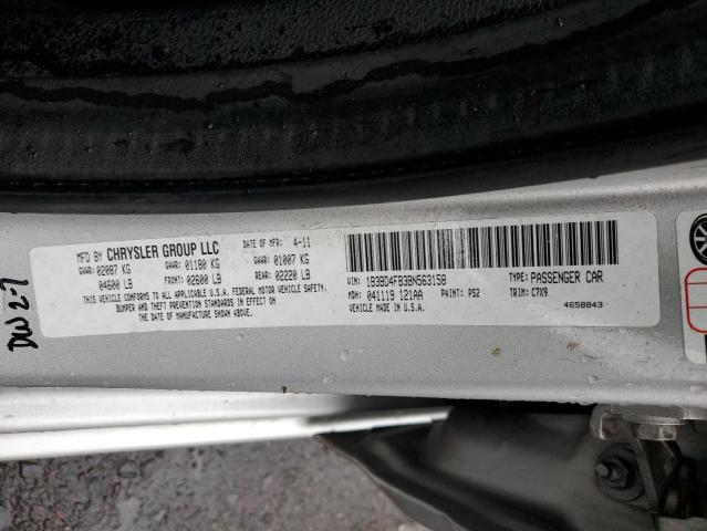 1B3BD4FB3BN563158 - 2011 DODGE AVENGER EXPRESS 银色 照片 13