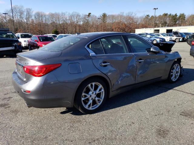 JN1BV7ARXEM697972 - 2014 INFINITI Q50 BASE GRAY photo 3