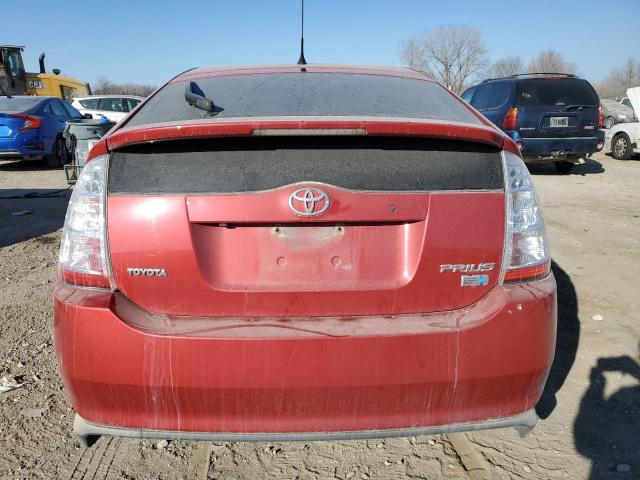 JTDKB20U697821755 - 2009 TOYOTA PRIUS RED photo 6