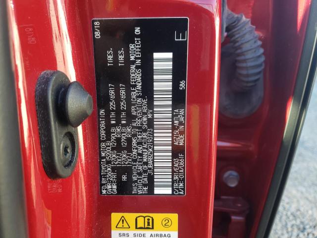 JTJBARBZ5K2193773 - 2019 LEXUS NX 300 BASE Tünd qırmızı foto 12