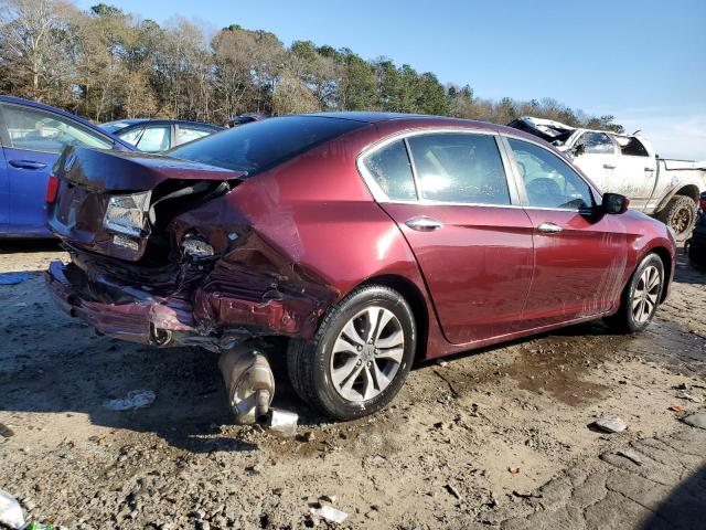 1HGCR2F37EA134328 - 2014 HONDA ACCORD LX BURGUNDY photo 3