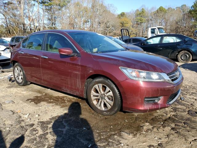 1HGCR2F37EA134328 - 2014 HONDA ACCORD LX BURGUNDY photo 4