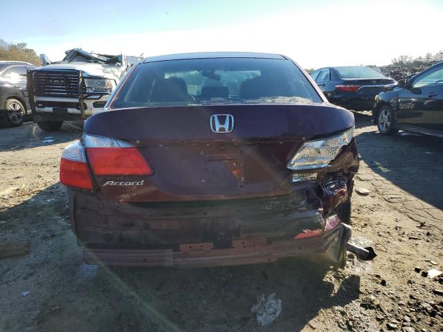 1HGCR2F37EA134328 - 2014 HONDA ACCORD LX BURGUNDY photo 6