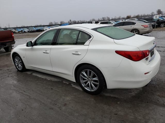 JN1BV7AR1EM698346 - 2014 INFINITI Q50 BASE WHITE photo 2