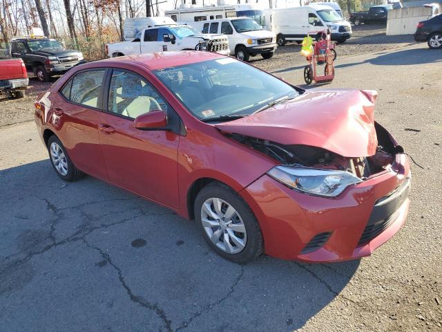 2T1BURHE6EC191244 - 2014 TOYOTA COROLLA L RED photo 4