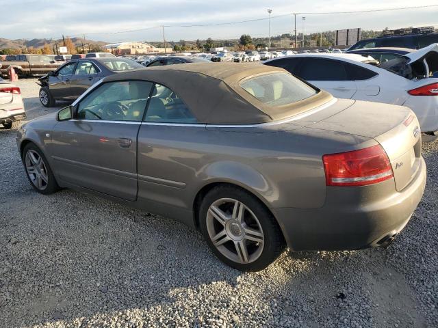 WAUDF48H07K023243 - 2007 AUDI A4 2.0T CABRIOLET QUATTRO GRAY photo 2