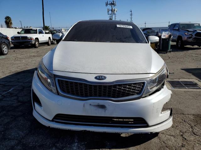 KNAGN4AD3G5098508 - 2016 KIA OPTIMA HYBRID WHITE photo 5