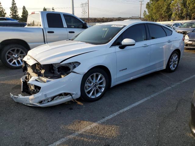 3FA6P0LU3HR119747 - 2017 FORD FUSION SE HYBRID WHITE photo 1