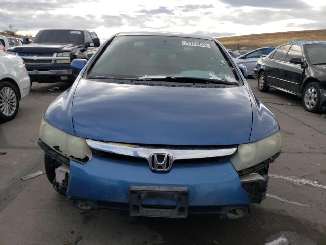 1HGFA16576L151670 - 2006 HONDA CIVIC LX BLUE photo 5