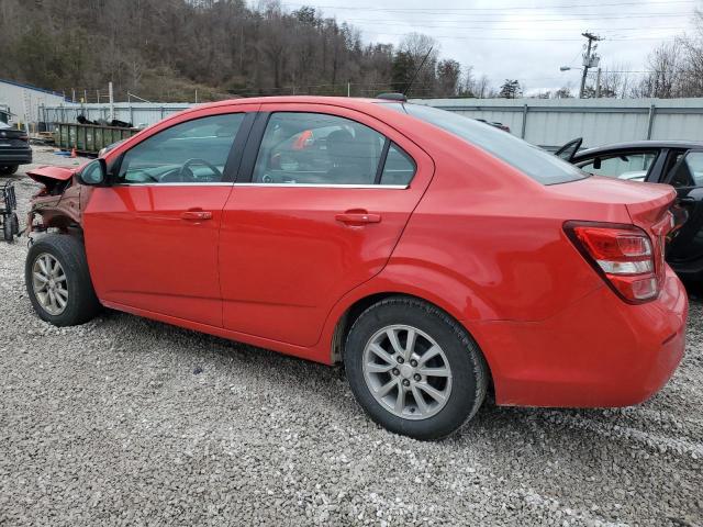 1G1JD5SH5H4125596 - 2017 CHEVROLET SONIC LT RED photo 2