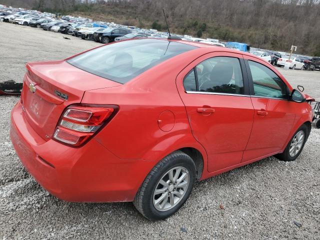 1G1JD5SH5H4125596 - 2017 CHEVROLET SONIC LT RED photo 3