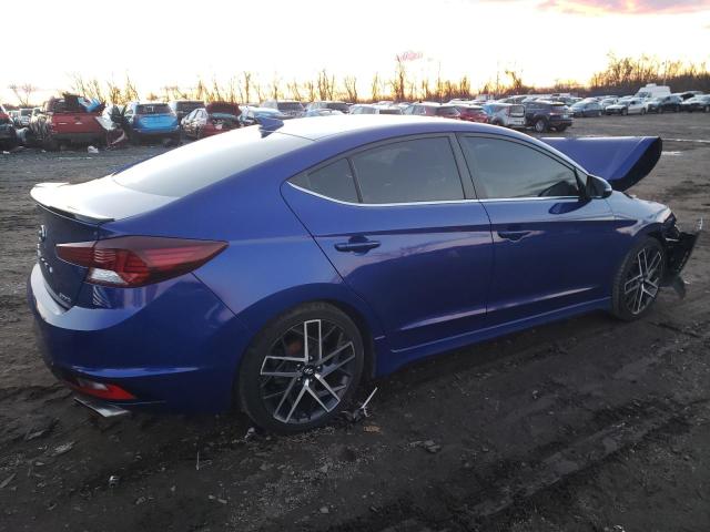 KMHD04LB0LU993868 - 2020 HYUNDAI ELANTRA SPORT BLUE photo 3