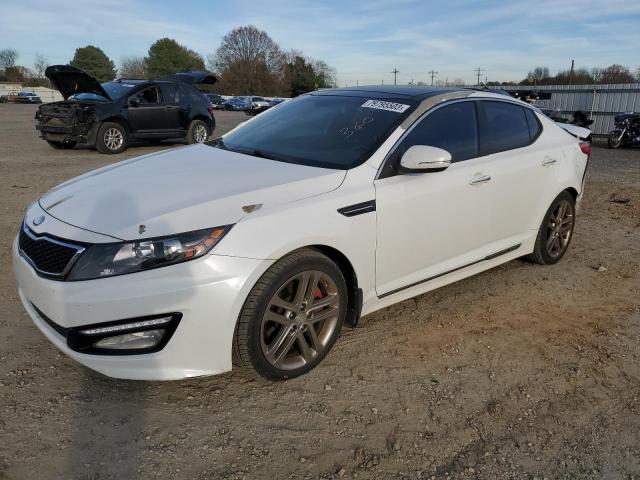 5XXGR4A61DG214627 - 2013 KIA OPTIMA SX WHITE photo 1