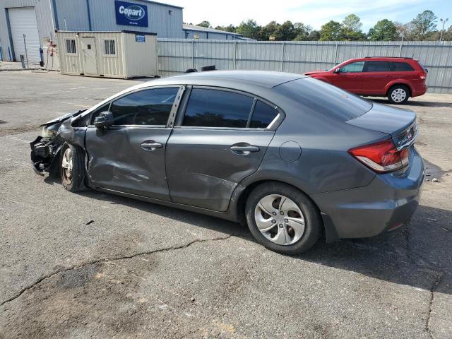 2HGFB2F58DH580300 - 2013 HONDA CIVIC LX GRAY photo 2