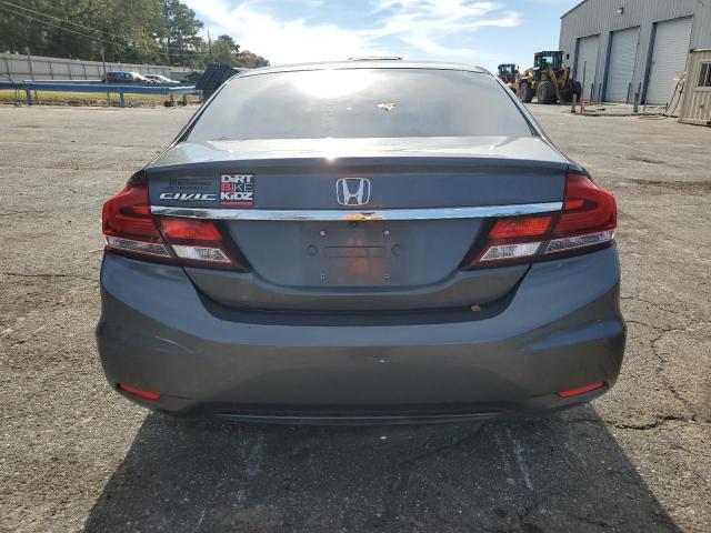 2HGFB2F58DH580300 - 2013 HONDA CIVIC LX GRAY photo 6