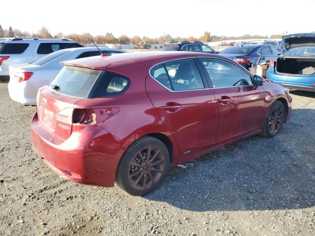 JTHKD5BH3C2081354 - 2012 LEXUS CT 200 BURGUNDY photo 3