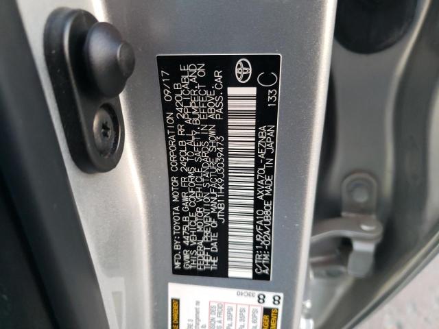 JTNB11HK9J3039473 - 2018 TOYOTA CAMRY L SILVER photo 12