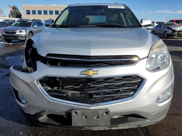 2GNALCEKXH6241100 - 2017 CHEVROLET EQUINOX LT SILVER photo 5