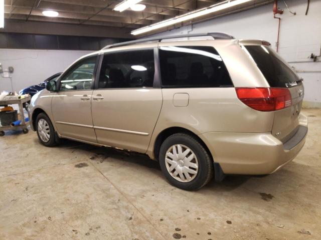 5TDZA23C84S103790 - 2004 TOYOTA SIENNA CE GOLD photo 2