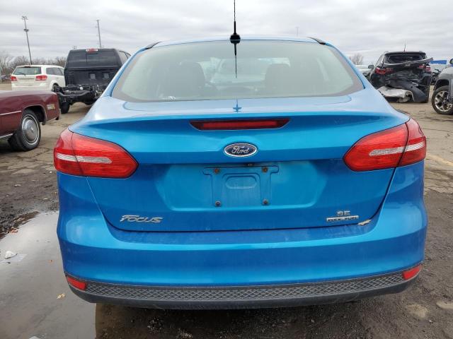 1FADP3F20FL384088 - 2015 FORD FOCUS SE BLUE photo 6