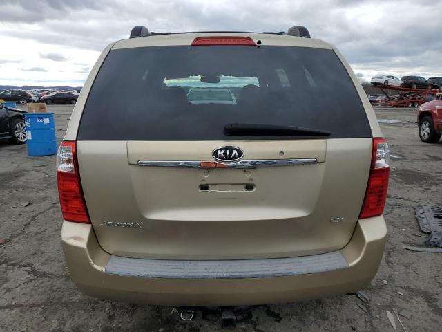 KNDMB233X86204360 - 2008 KIA SEDONA EX TAN photo 6