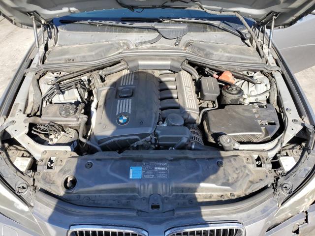 WBANU53528CT09135 - 2008 BMW 528 I GRAY photo 11