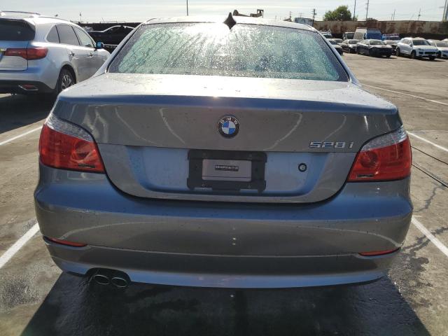 WBANU53528CT09135 - 2008 BMW 528 I GRAY photo 6