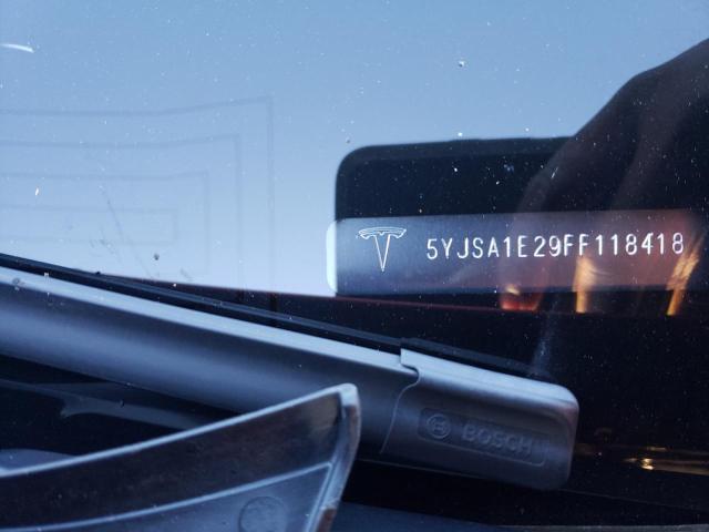 5YJSA1E29FF118418 - 2015 TESLA MODEL S RED photo 12