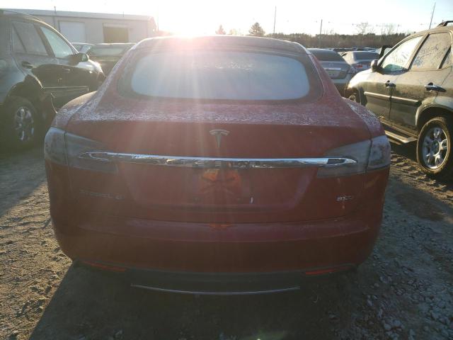 5YJSA1E29FF118418 - 2015 TESLA MODEL S RED photo 6