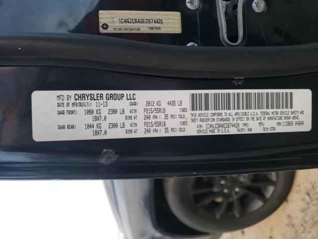 1C4NJCBA0ED674420 - 2014 JEEP COMPASS SPORT CHARCOAL photo 13