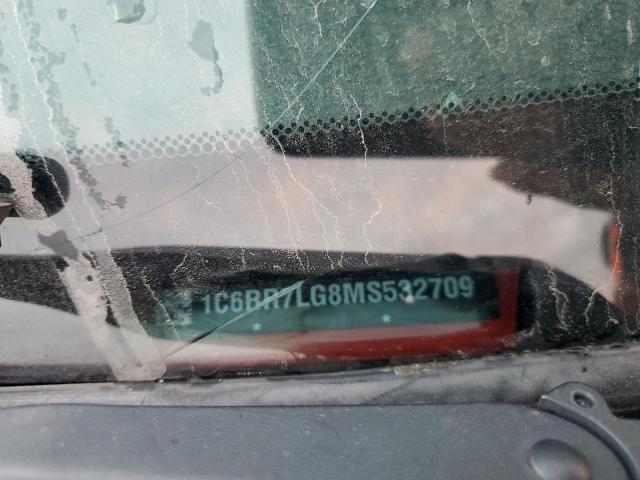 1C6RR7LG8MS532709 - 2021 RAM 1500 CLASS SLT 红色 照片 12